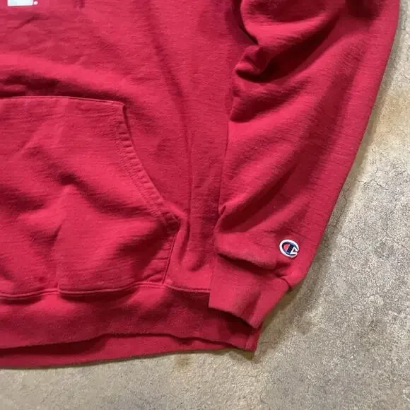 EUC Men's Champion Indiana University Hoodie Sz M Red - Picture 5 of 6
